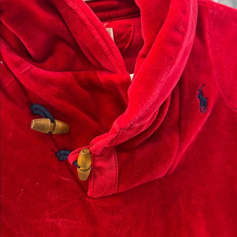 Baby Ralph Lauren Vibrant Red romper‎